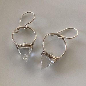 Sterling Silver CZ Earrings